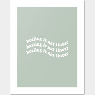 Healing is Not Linear Posters and Art